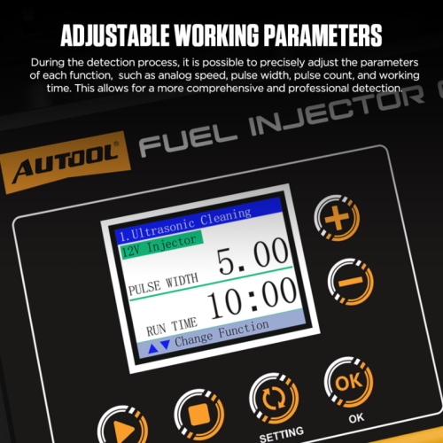 AUTOOL CT500 - Priemyselný čistič a tester vstrekovačov GDI/EFI/FSI