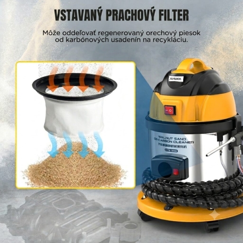 AUTOOL HTS558 Pieskovací prístroj na čistenie ventilov s orechovým práškom