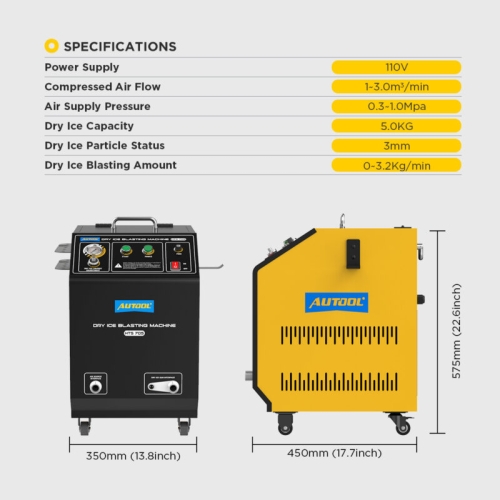 Stroj na tryskanie suchým ľadom AUTOOL HTS705