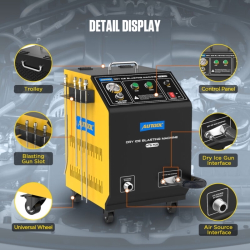 Stroj na tryskanie suchým ľadom AUTOOL HTS705