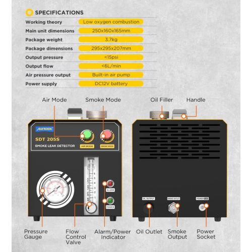 Detektor dymu AUTOOL SDT205S