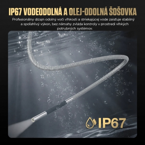 Inšpekčná kamera Diagnostický endoskop Autool SVB408 | HD obrazovka | 4-smerové ovládanie 360°