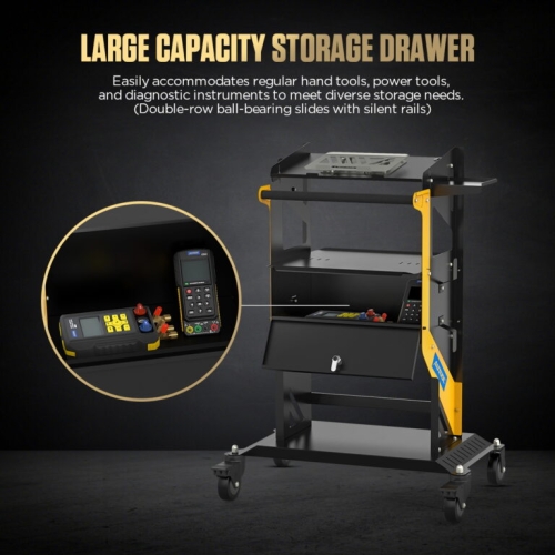 Prepravný vozík AUTOOL T23 Tier s kolieskami a rukoväťou