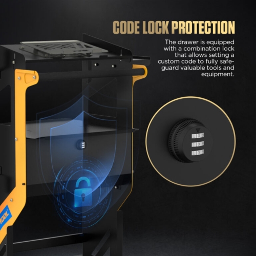 Prepravný vozík AUTOOL T23 Tier s kolieskami a rukoväťou