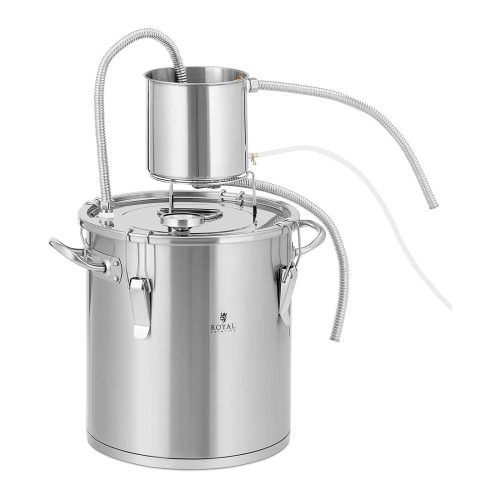 Destilátor - nerezová oceľ - 20 l - teplomer