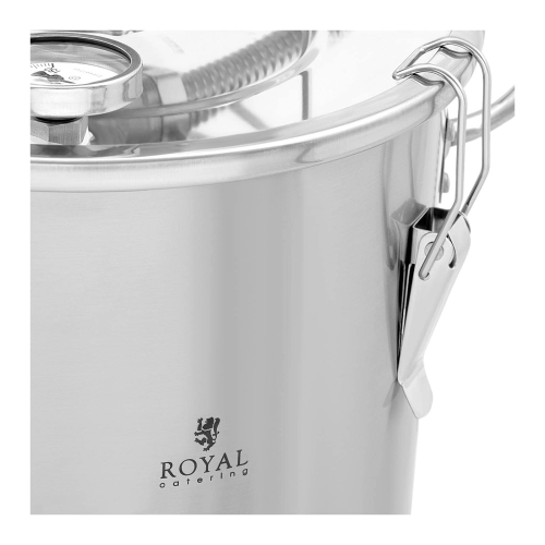 Destilátor - nerezová oceľ - 20 l - teplomer