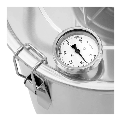 Destilátor - nerezová oceľ - 20 l - teplomer