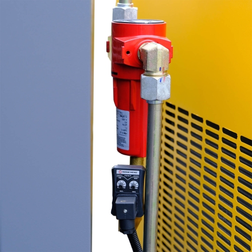 3-v-1 skrutkový kompresor 11 kW | 1500 l/min | 500 l nádrž a odvlhčovač