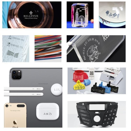 Prenosný laserový gravírovací stroj na značenie povrchov, odolný voči UV žiareniu, 5 W, 100 x 100 mm