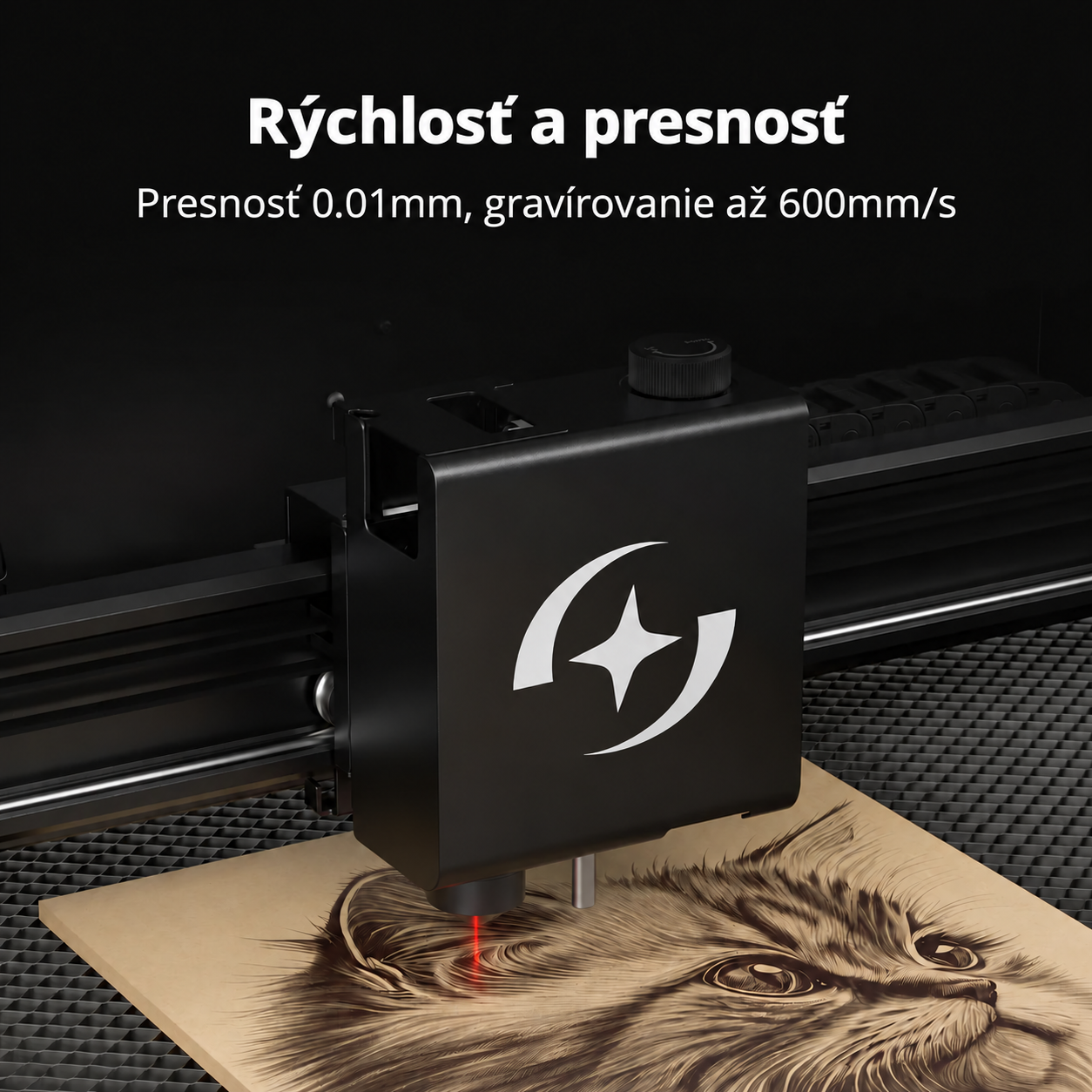 Až do 600 mm/s a presnosť 0,01 mm